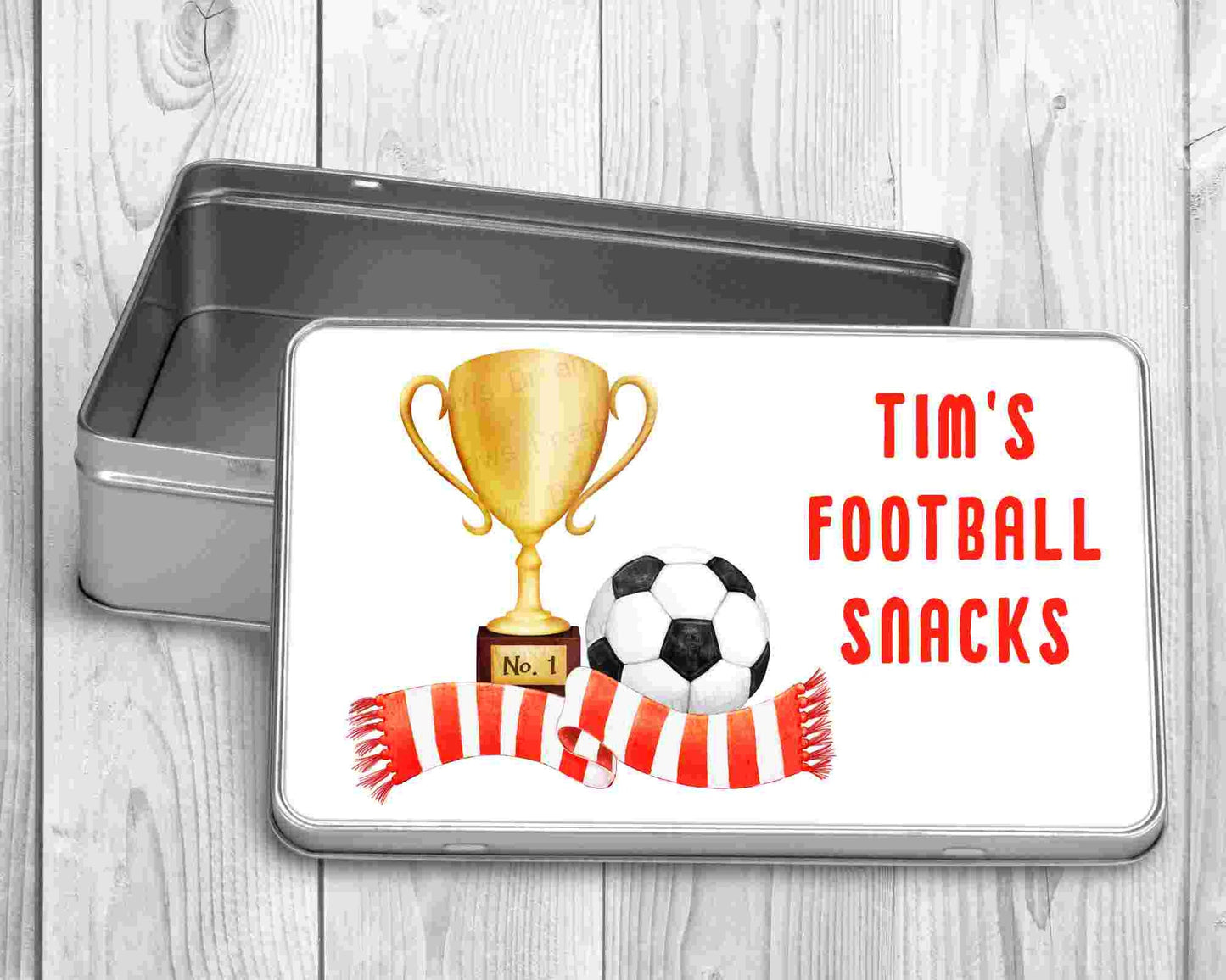 Personalised Football Treat Tin | Football Gift