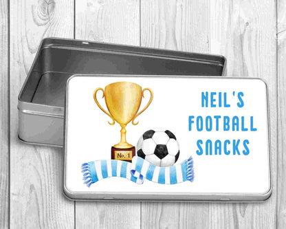 Personalised Football Treat Tin | Football Gift