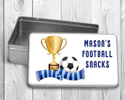 Personalised Football Treat Tin | Football Gift