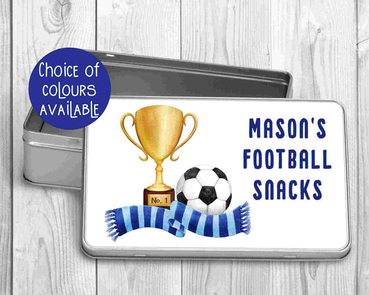 Personalised Football Treat Tin | Football Gift