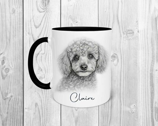 Personalised Poodle Mug | Personalised Poodle Gifts | Miniature Poodle Gifts | Gift for Her | Poodle Birthday Gifts | Poodle Coaster