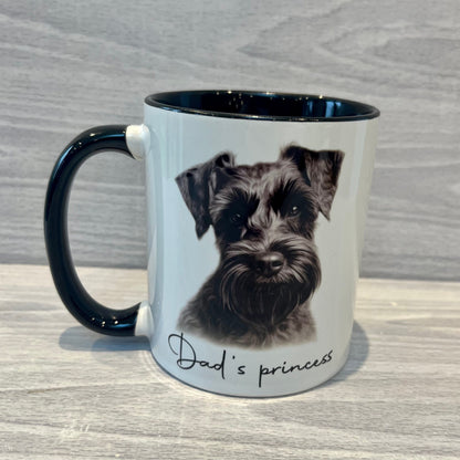 Personalised Schnauzer Mug | Personalised Schnauzer Birthday | Schnauzer Mum | Gift for Her | Schnauzer Gifts | Schnauzer Coaster