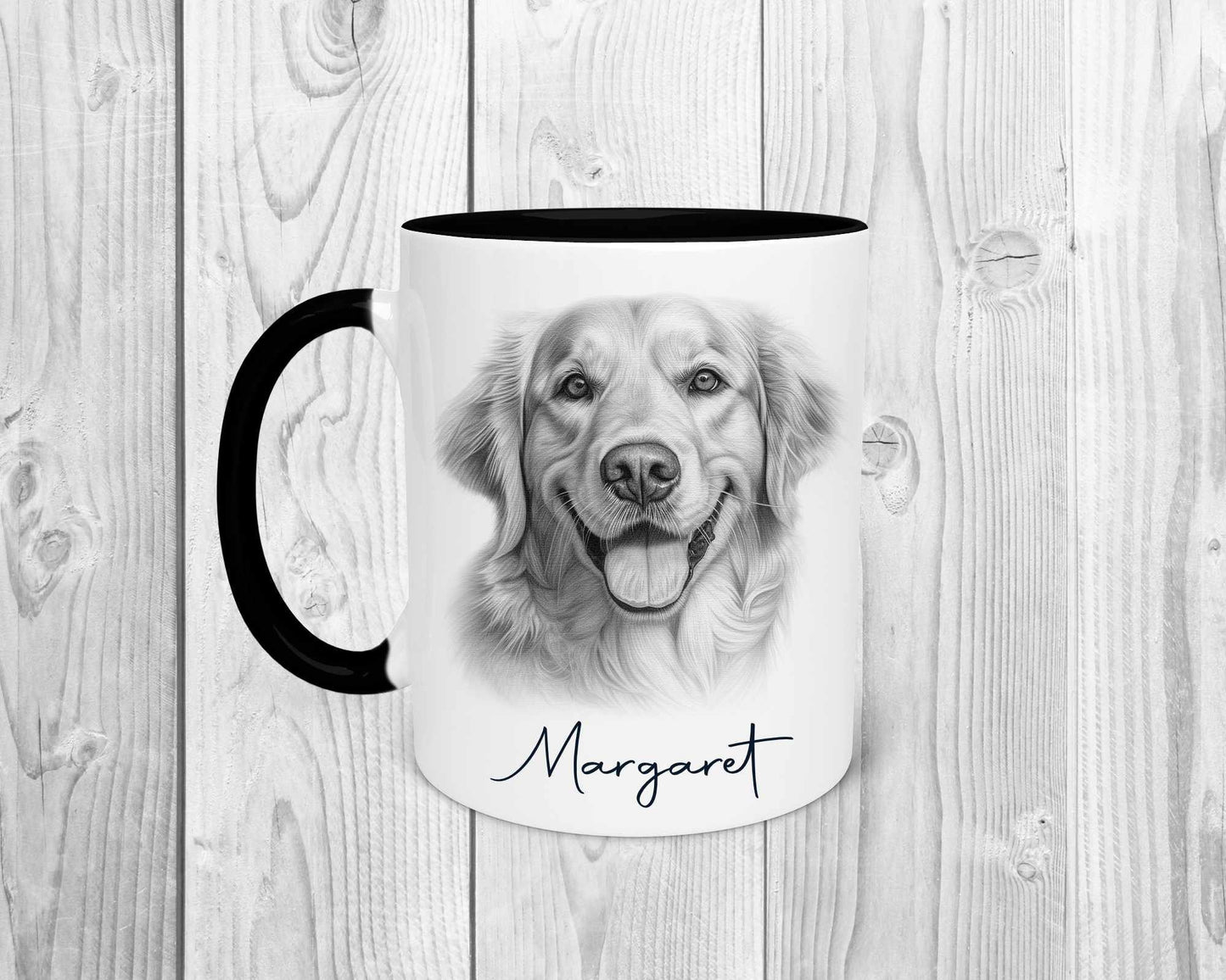 Personalised Golden Retriever Mug | Golden Retriever Gifts | Gift for Her | Golden Retriever Birthday Gifts | Golden Retriever Coaster