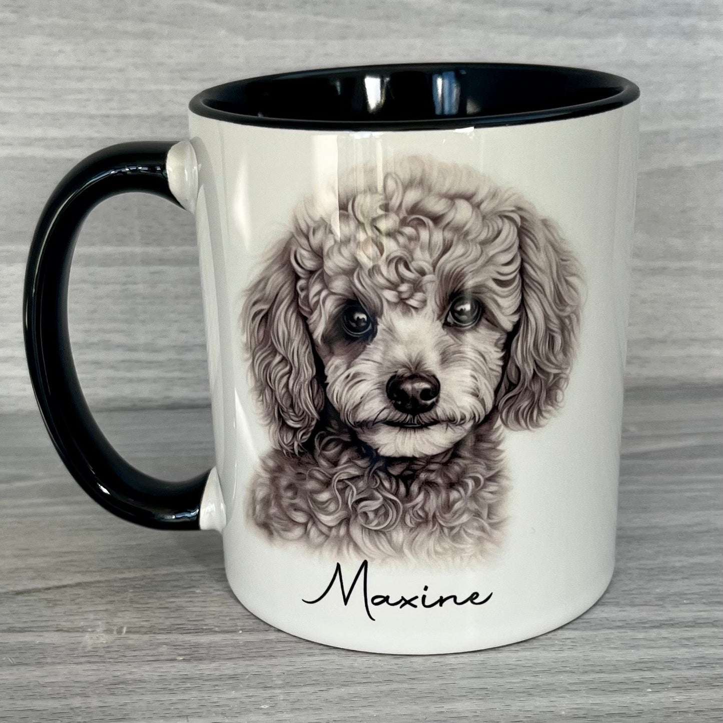 Personalised Poodle Mug | Personalised Poodle Gifts | Miniature Poodle Gifts | Gift for Her | Poodle Birthday Gifts | Poodle Coaster