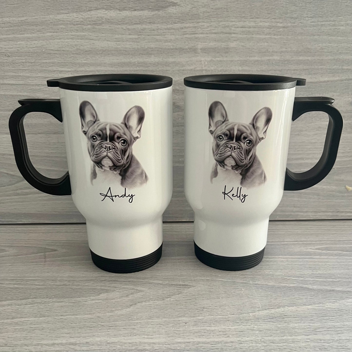 Personalised French Bulldog Gift | French Bulldog Travel Mug | Frenchie Gift | Personalised Travel Cup