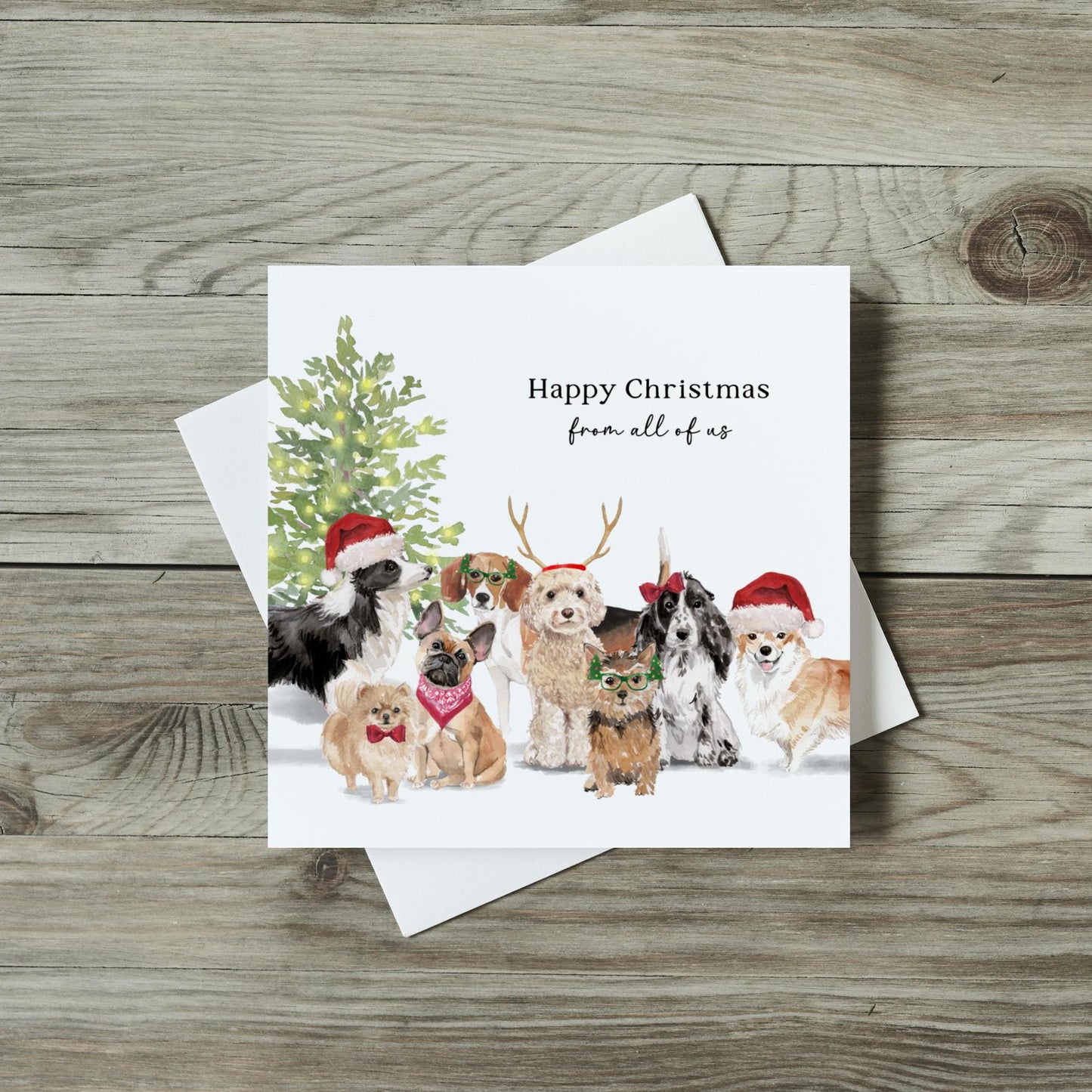 Personalised Christmas Card | Personalised Dog Card | Personalised Dog Gifts for Owners | Dog Walker Gift |  Dog Walker Card| Christmas Gift