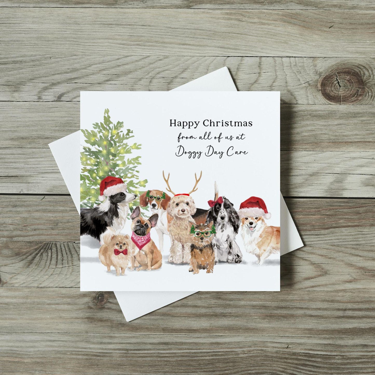 Personalised Christmas Card | Personalised Dog Card | Personalised Dog Gifts for Owners | Dog Walker Gift |  Dog Walker Card| Christmas Gift