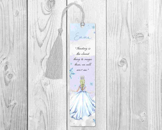 Personalised Snow Queen Gift | Personalised Bookmark | Personalised Snow Queen Bookmark