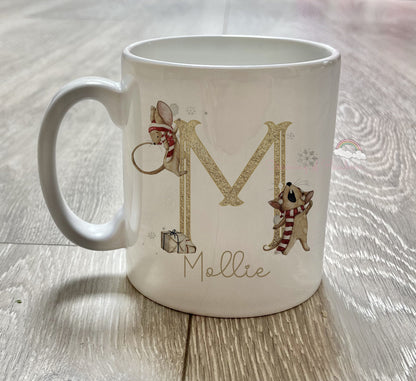 Personalised Christmas Mouse Mug | Personalised Christmas Eve Mug | Christmas Eve Box