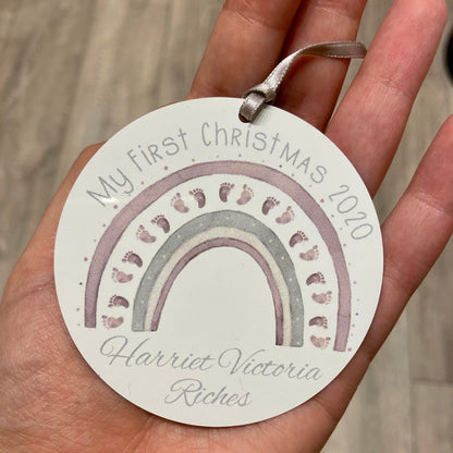 My First Christmas Rainbow Christmas Decoration | First Christmas Momento