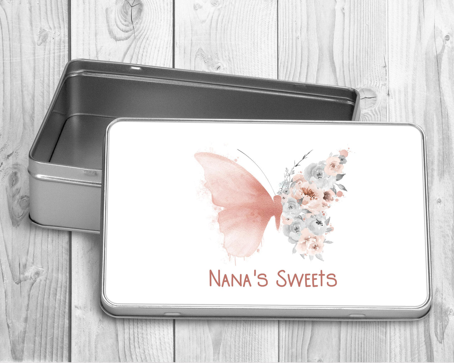 Personalised Butterfly Treat Tin | Butterfly Gift | Teacher Gift