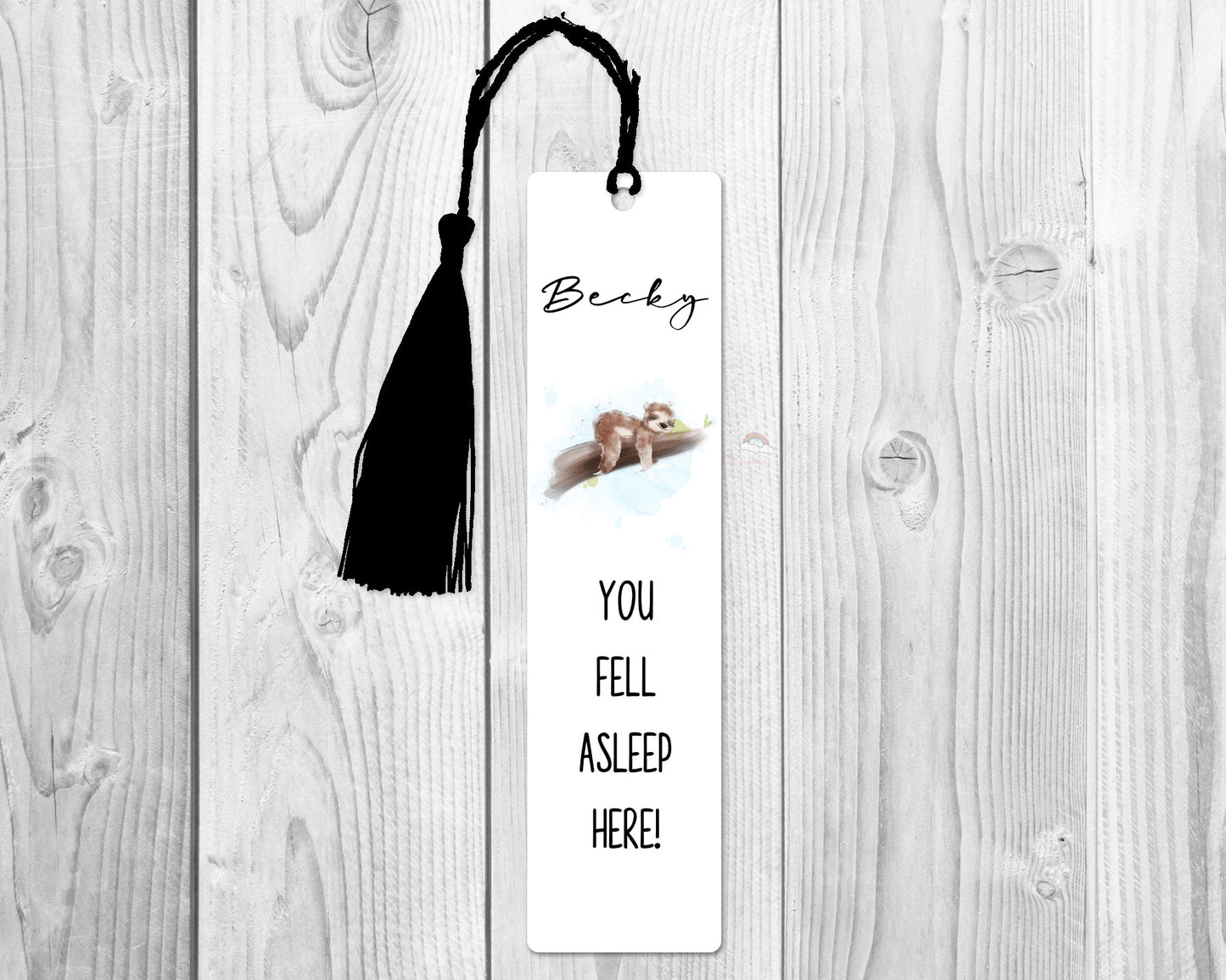 Sloth Gift | Personalised Bookmark | Personalised Sloth Bookmark