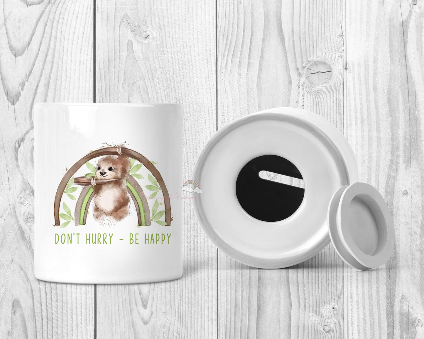 Personalised Sloth Money Box | Sloth Gift | Coin Bank