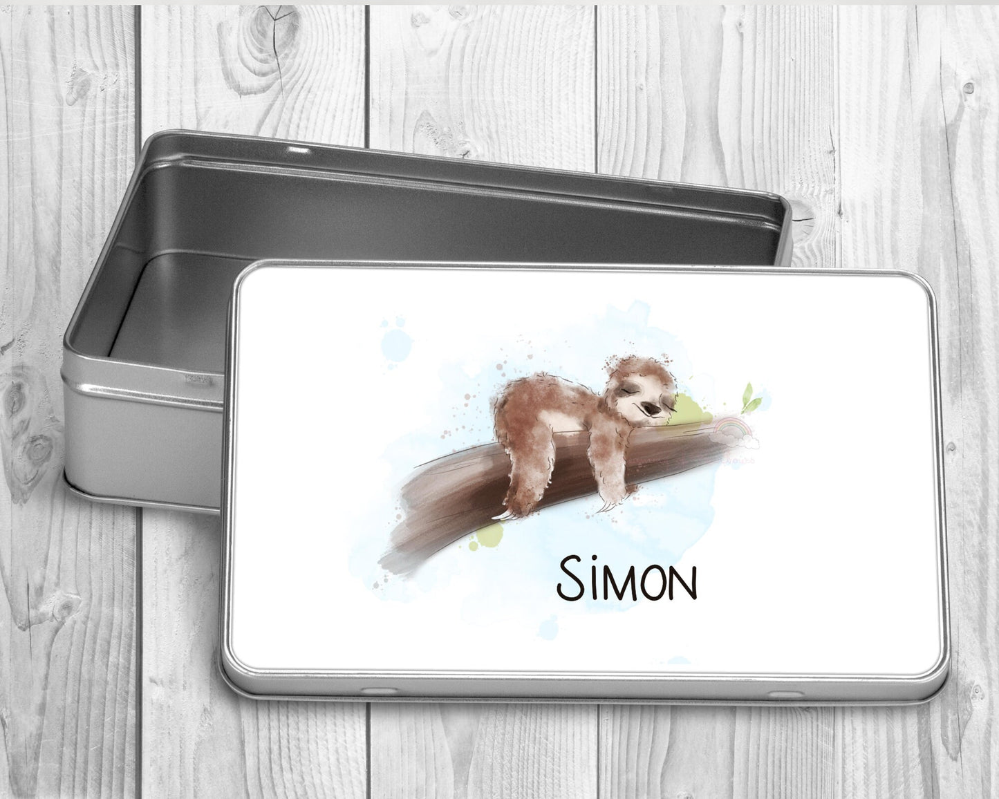 Personalised Sloth Treat Tin | Sloth Gift