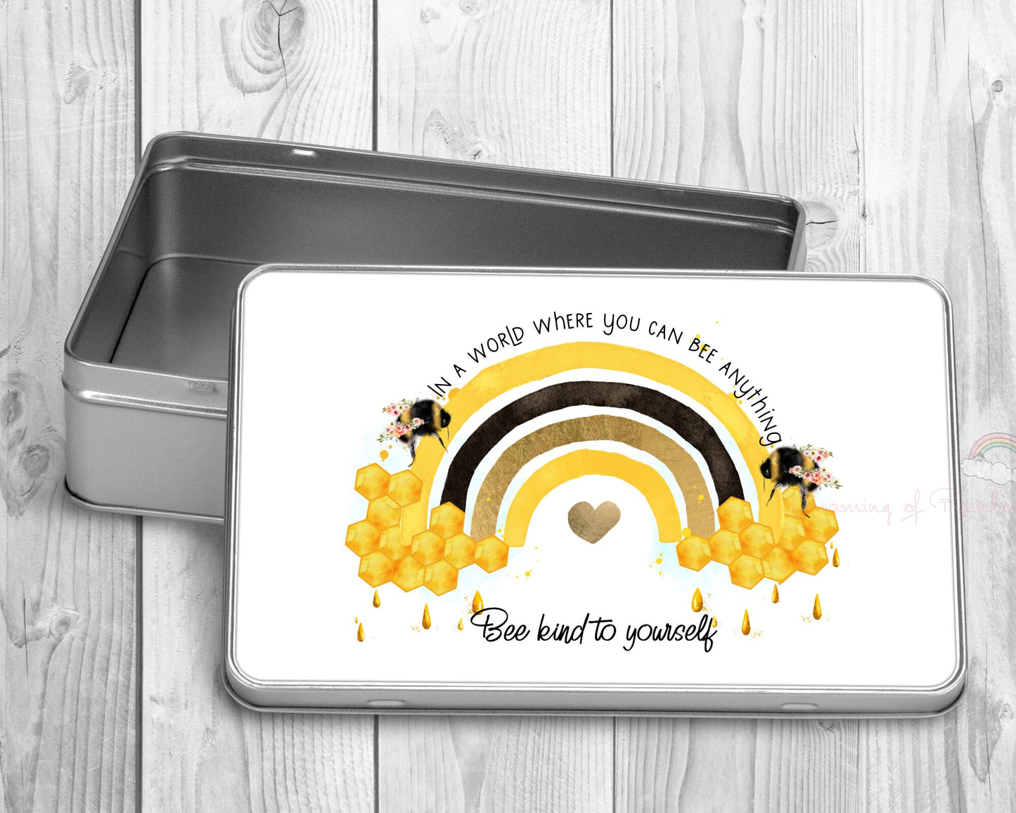 Personalised Bee Treat Tin | Bee Gift | Friend Gift