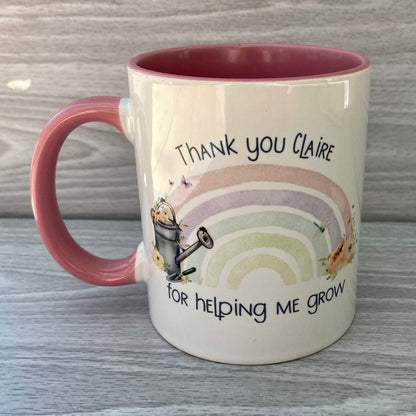 Teacher Gift | Gardening Rainbow Butterfly Mug | Teacher Thank you | Headteacher Gift