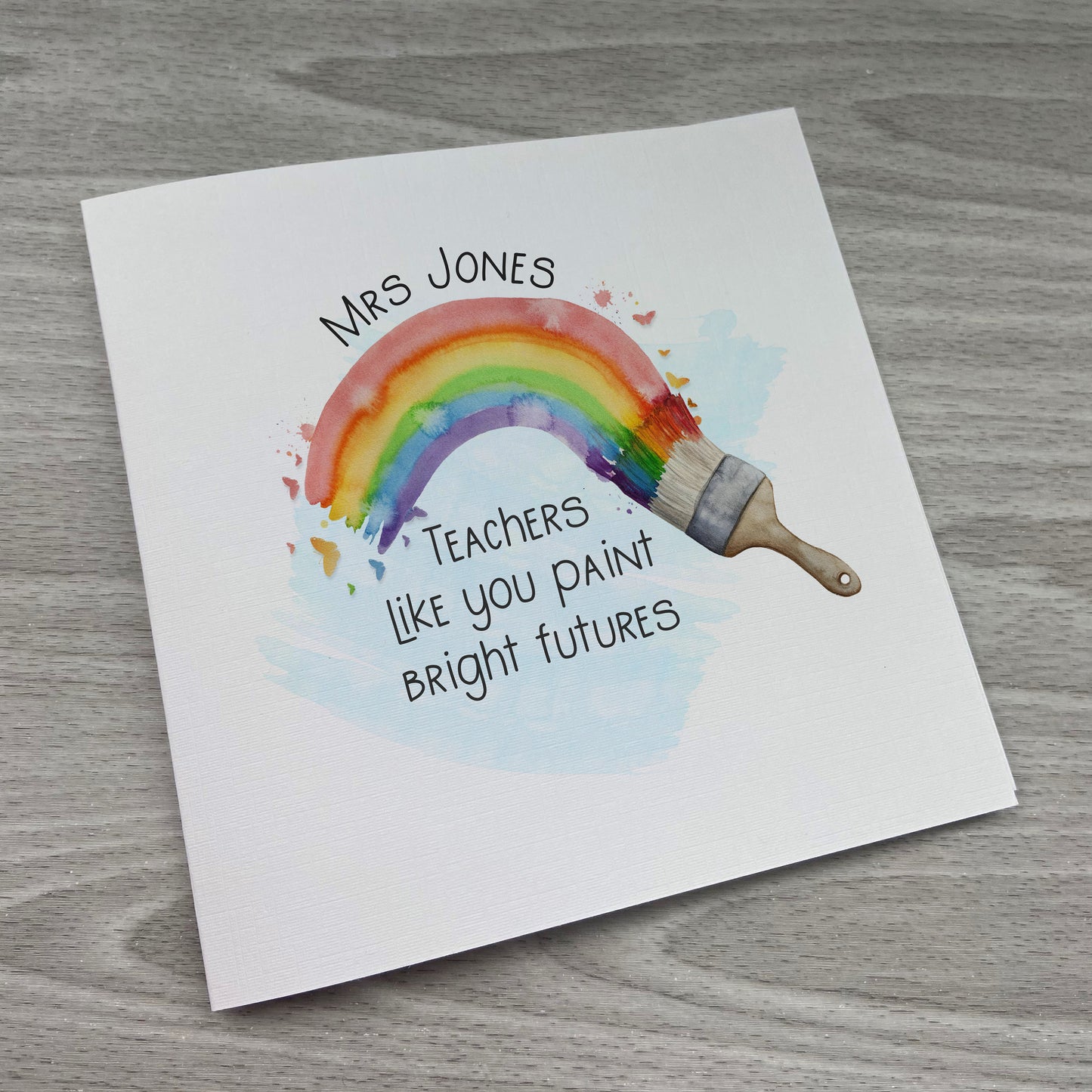 Teacher Gift | Rainbow Card | Teacher Thank you | Headteacher Gift