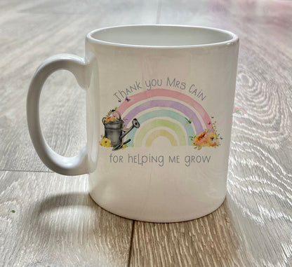 Teacher Gift | Gardening Rainbow Butterfly Mug | Teacher Thank you | Headteacher Gift