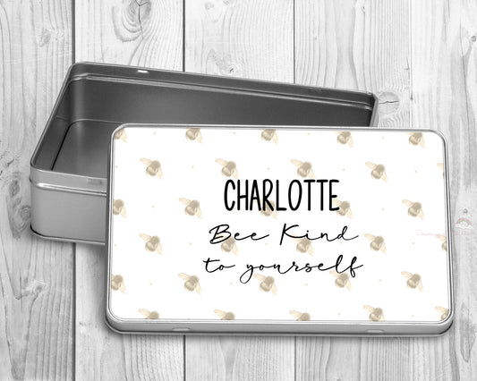 Personalised Bee Treat Tin | Bee Gift | Friend Gift