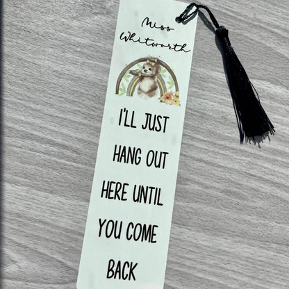 Sloth Gift | Personalised Bookmark | Personalised Sloth Bookmark