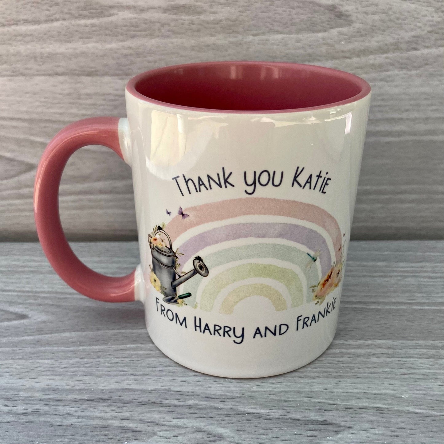 Teacher Gift | Gardening Rainbow Butterfly Mug | Teacher Thank you | Headteacher Gift