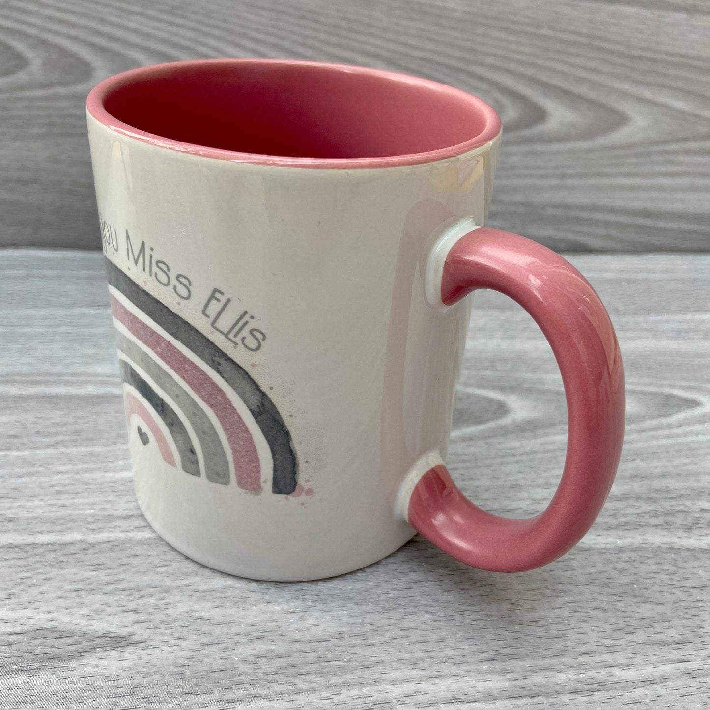 Teacher Gift | Pink Rainbow Mug | Teacher Thank you | Headteacher Gift