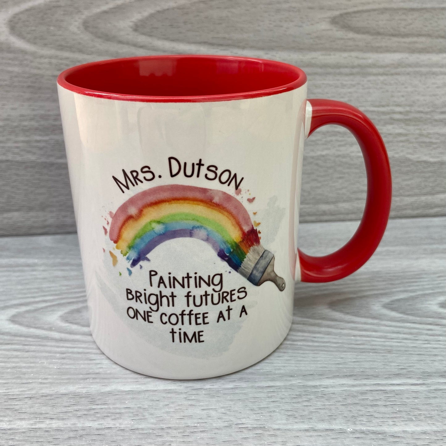 Teacher Gift | Rainbow Mug | Teacher Thank you | Headteacher Gift