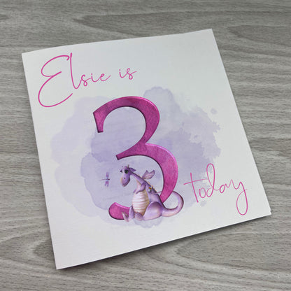 Personalised Dragon Birthday Card | Dragon Gift | Dragon Card