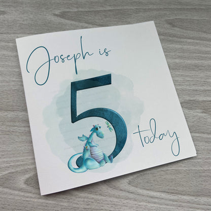 Personalised Dragon Birthday Card | Dragon Gift | Dragon Card