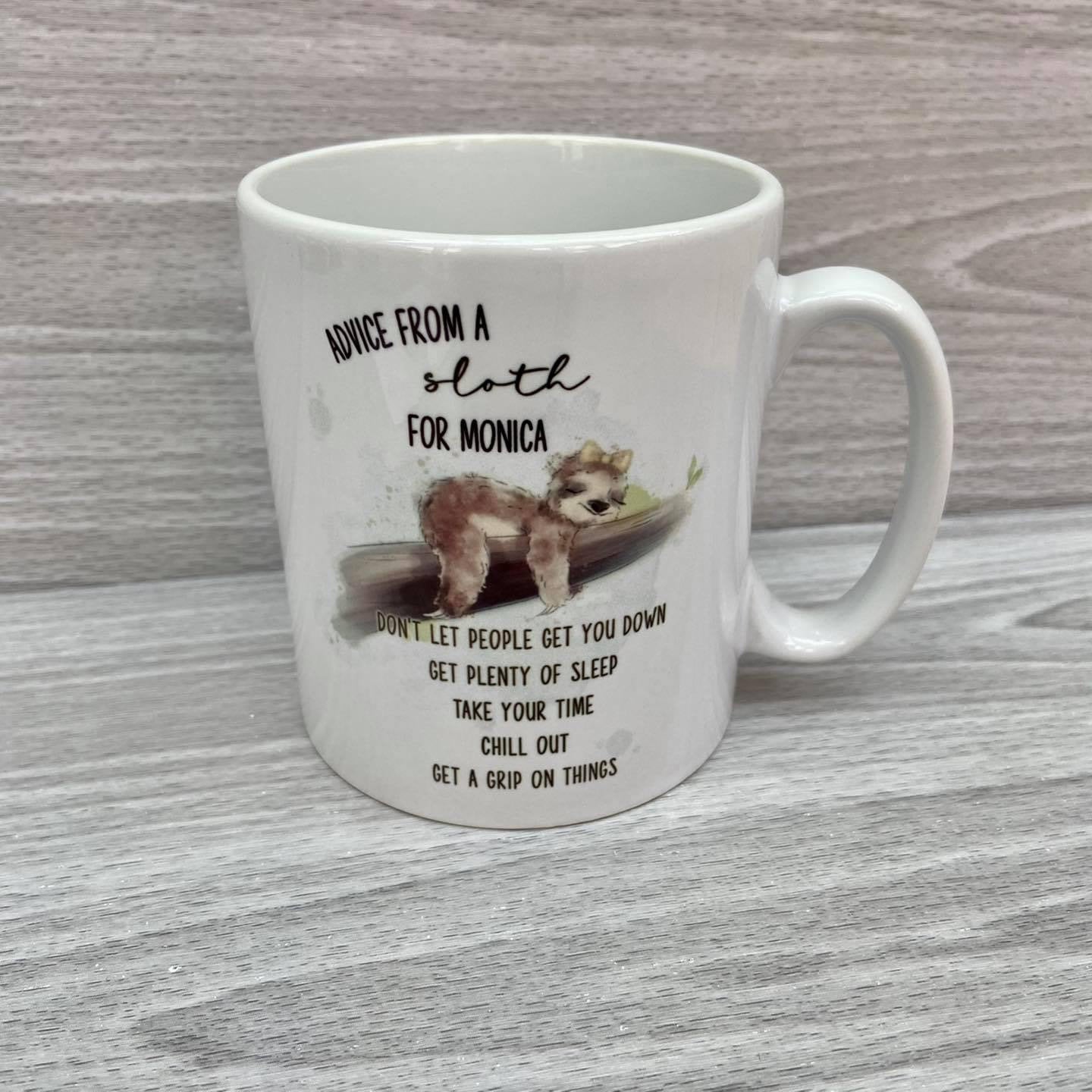 Personalised Sloth  Mug | Personalised Mug | Sloth Gift