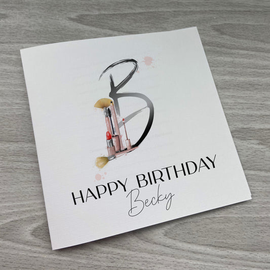 Makeup Birthday Card | Make up Gift | Make up artist gift