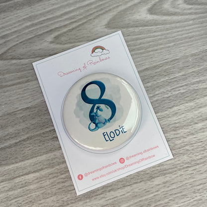 Personalised Dragon Badge | Personalised Birthday Badge | Personalised Badge