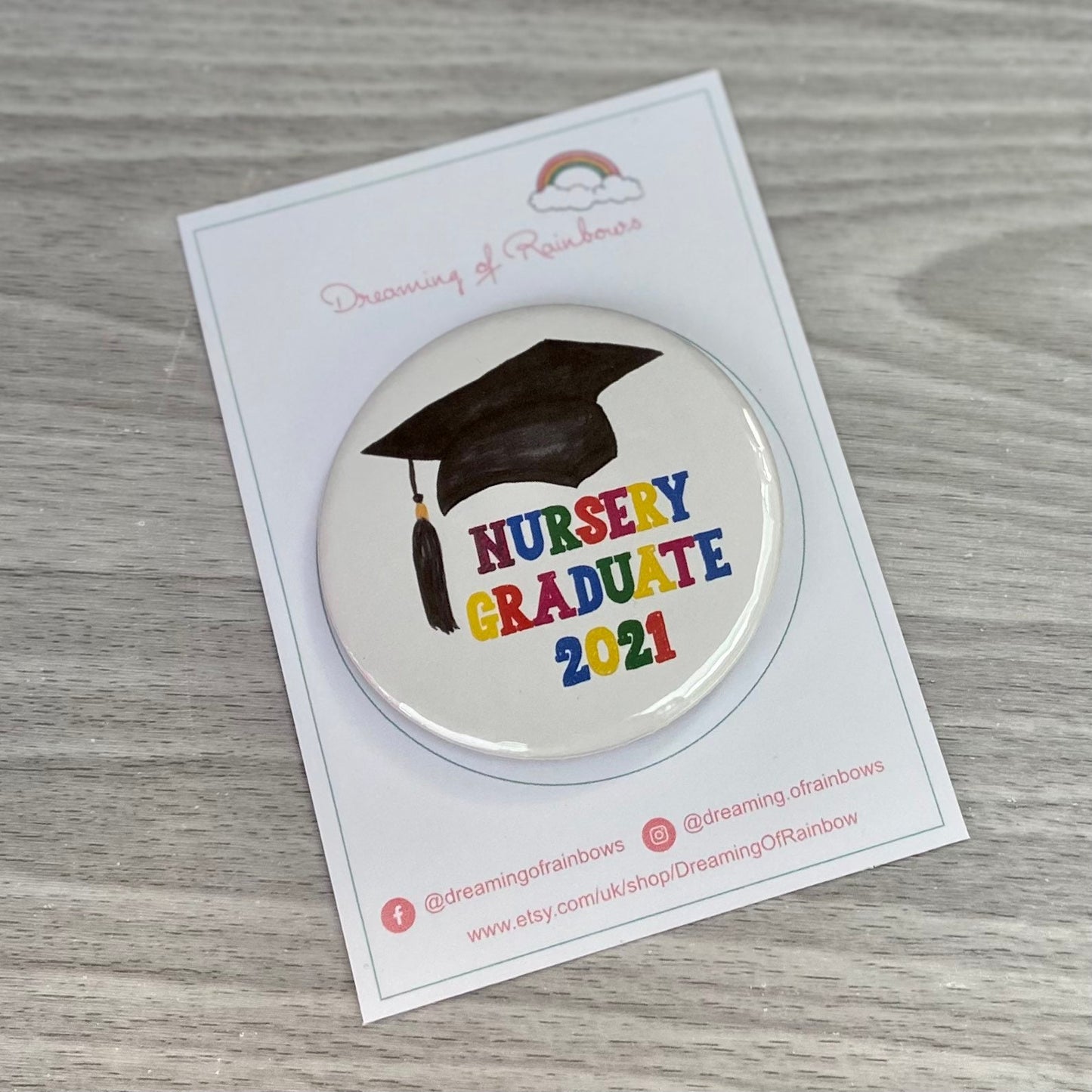 Nursery Leaver Badge | Preschool Graduation Badge | Graduation Award