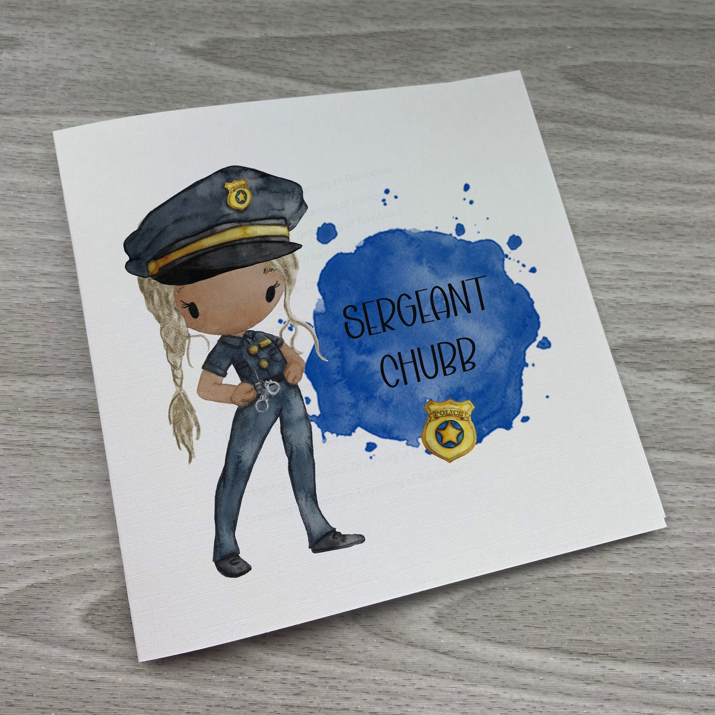 Police Gift | Police Card | Police Inspector Gift