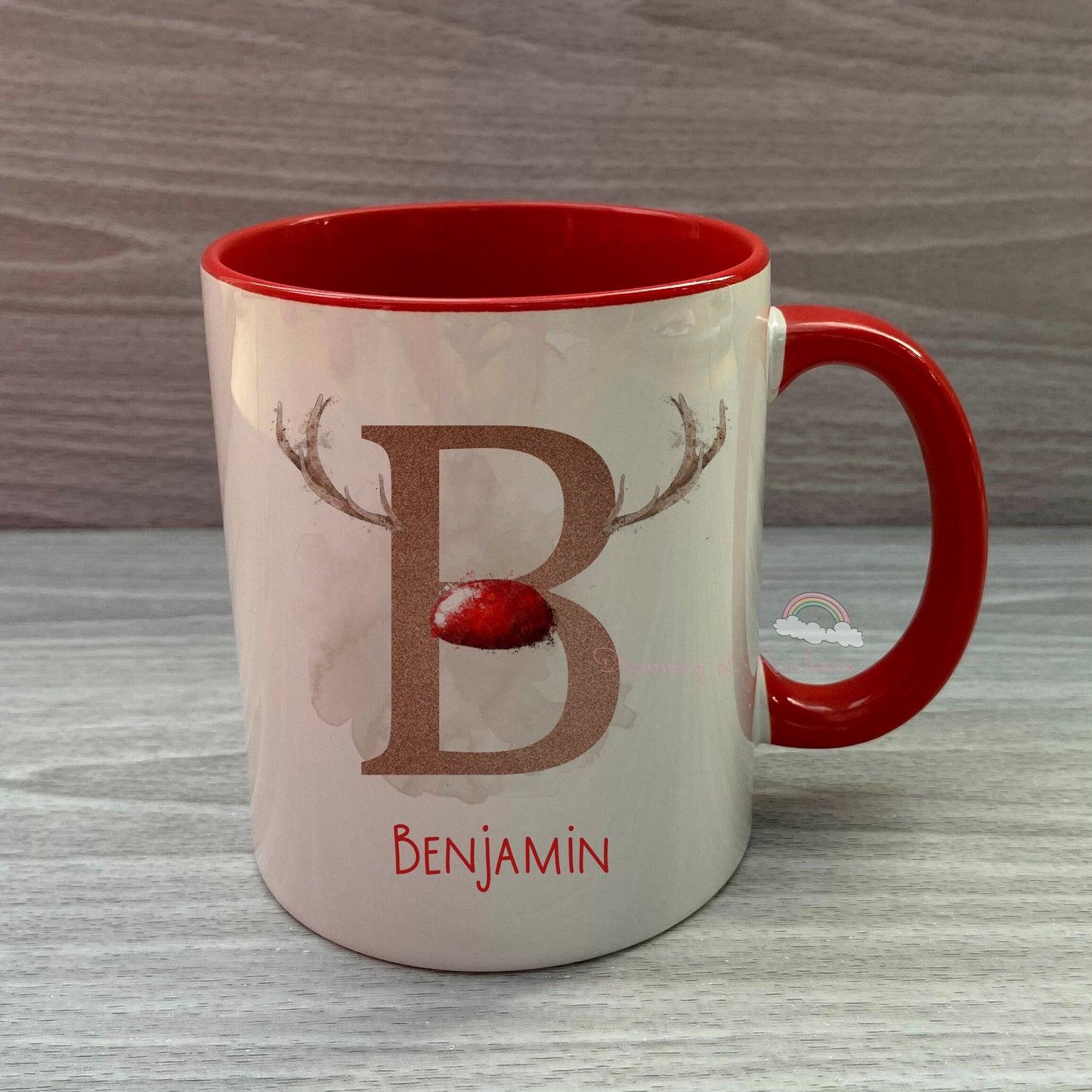 Personalised Reindeer Christmas Mug | Christmas Eve Mug