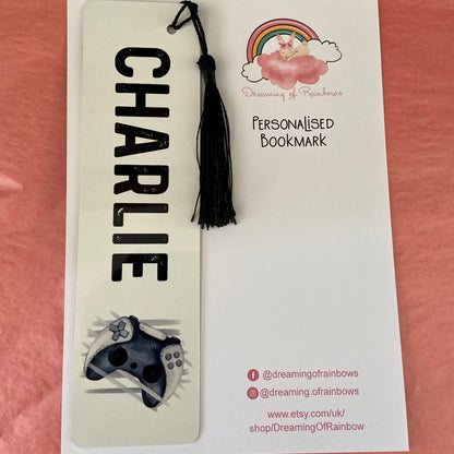 Personalised Gamer Gift | Personalised Bookmark