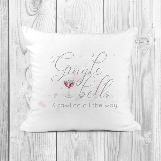 Gin Cushion | Gin Gift | Christmas Decor | Christmas Bar decor