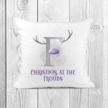 Personalised Christmas Cushion | Personalised Reindeer Cushion | Christmas Decor