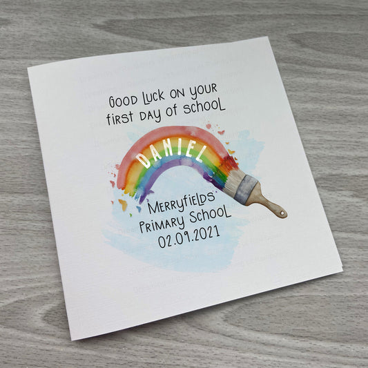 First Day of School Card | Personalised School Starter Gift