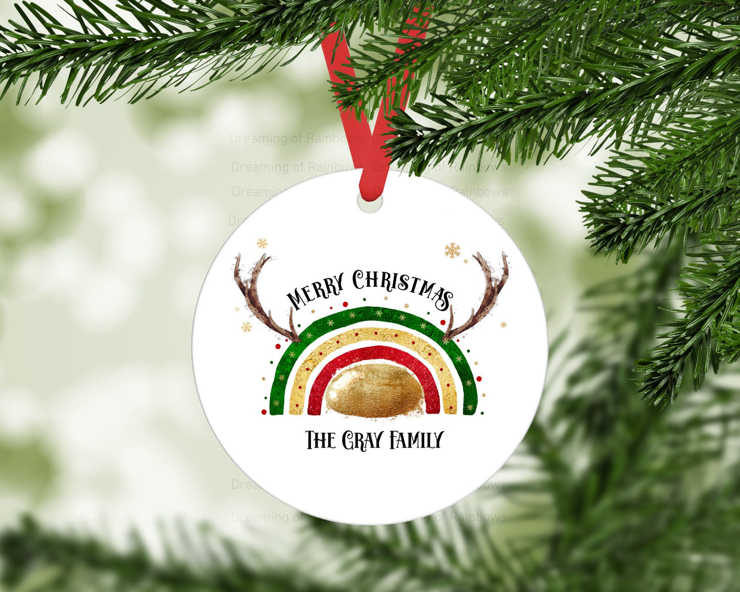 Personalised Hanging Christmas Decoration | Personalised Family Christmas Tree