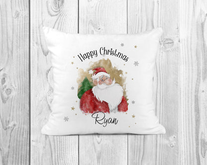 Personalised Christmas Cushion | Father Christmas Cushion | Christmas Decor