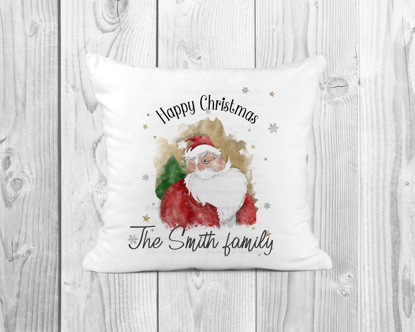 Personalised Christmas Cushion | Father Christmas Cushion | Christmas Decor