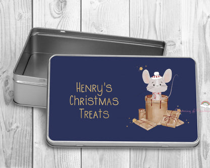 Personalised Christmas Treat Tin | Christmas Sweet Tin | Christmas Gift