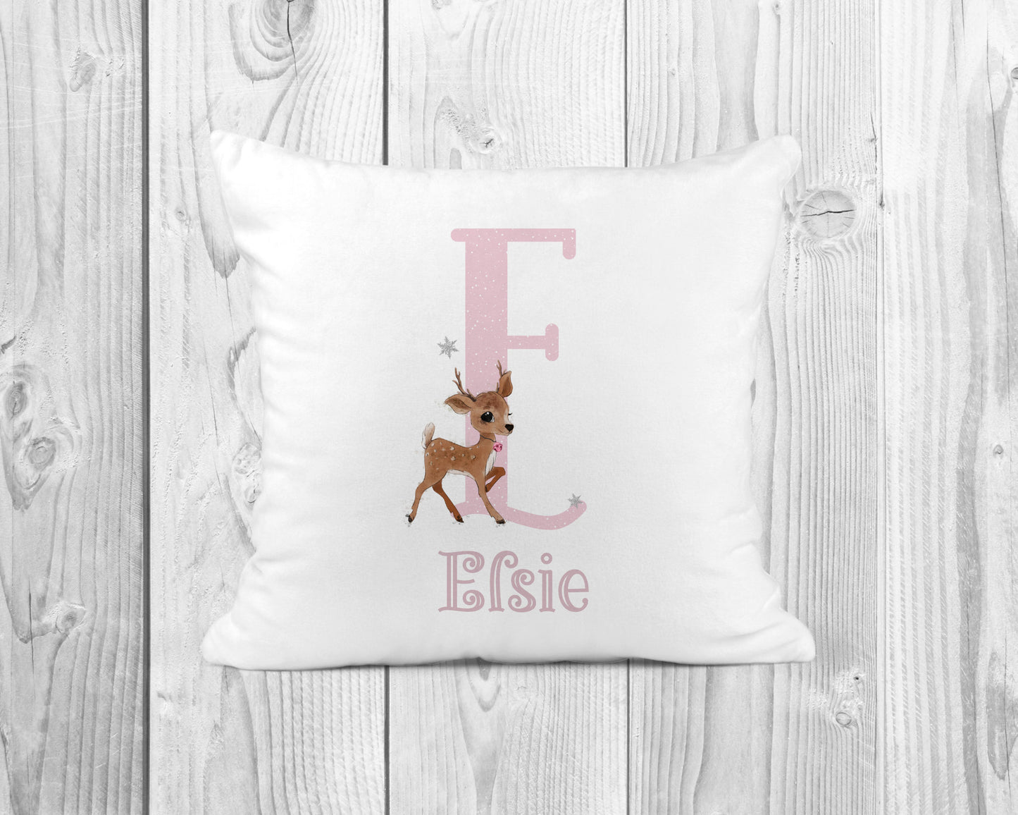 Personalised Reindeer Cushion | Personalised Christmas Cushion | First Christmas Decor