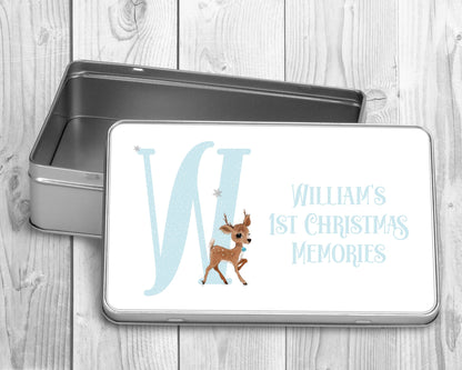 Personalised First Christmas Tin | First Christmas Memory Box | Christmas Gift