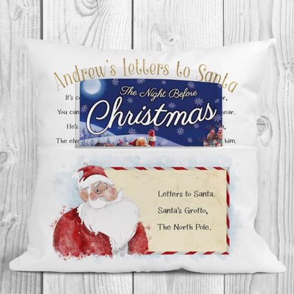 Personalised Christmas Cushion | Father Christmas Cushion | Letter to Santa