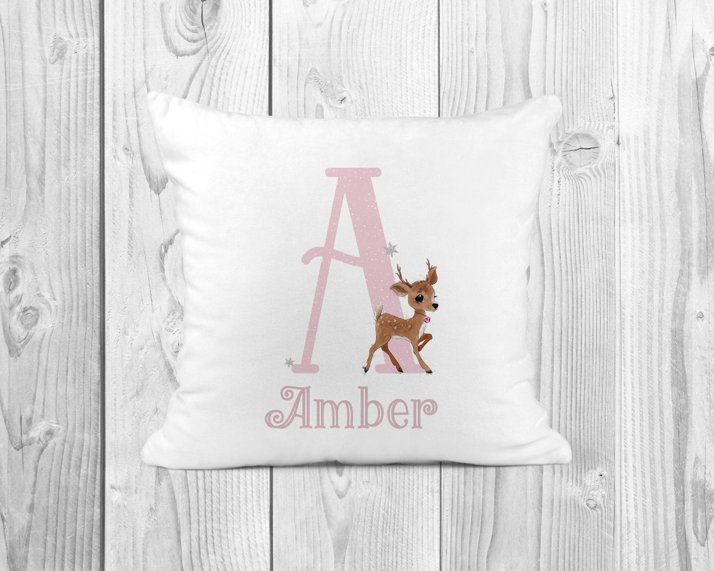 Personalised Reindeer Cushion | Personalised Christmas Cushion | First Christmas Decor