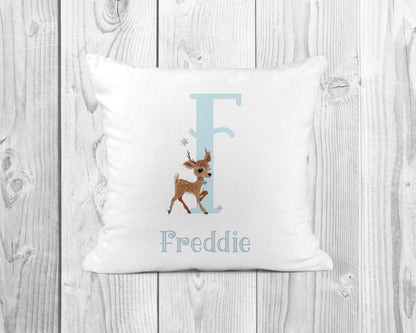 Personalised Reindeer Cushion | Personalised Christmas Cushion | First Christmas Decor