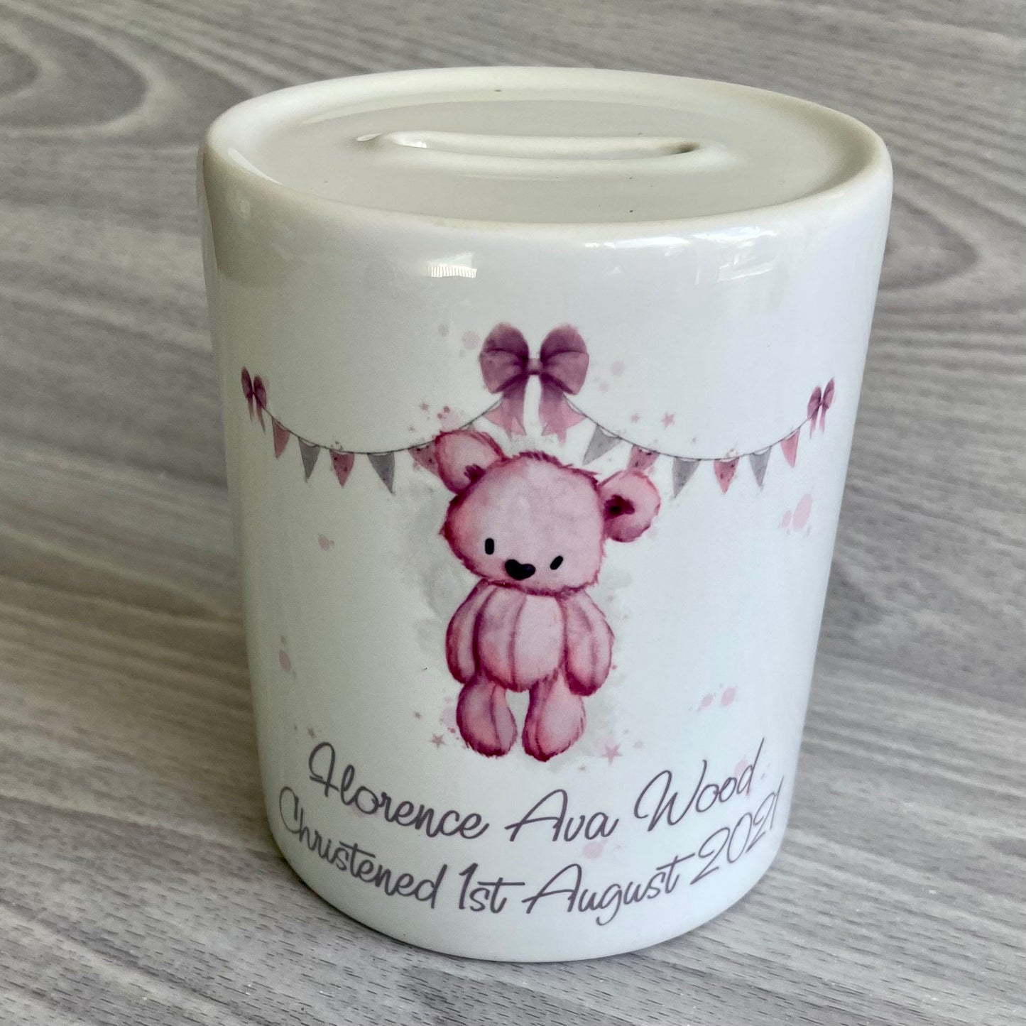 Personalised Children's Moneybox | New Baby Coin Bank