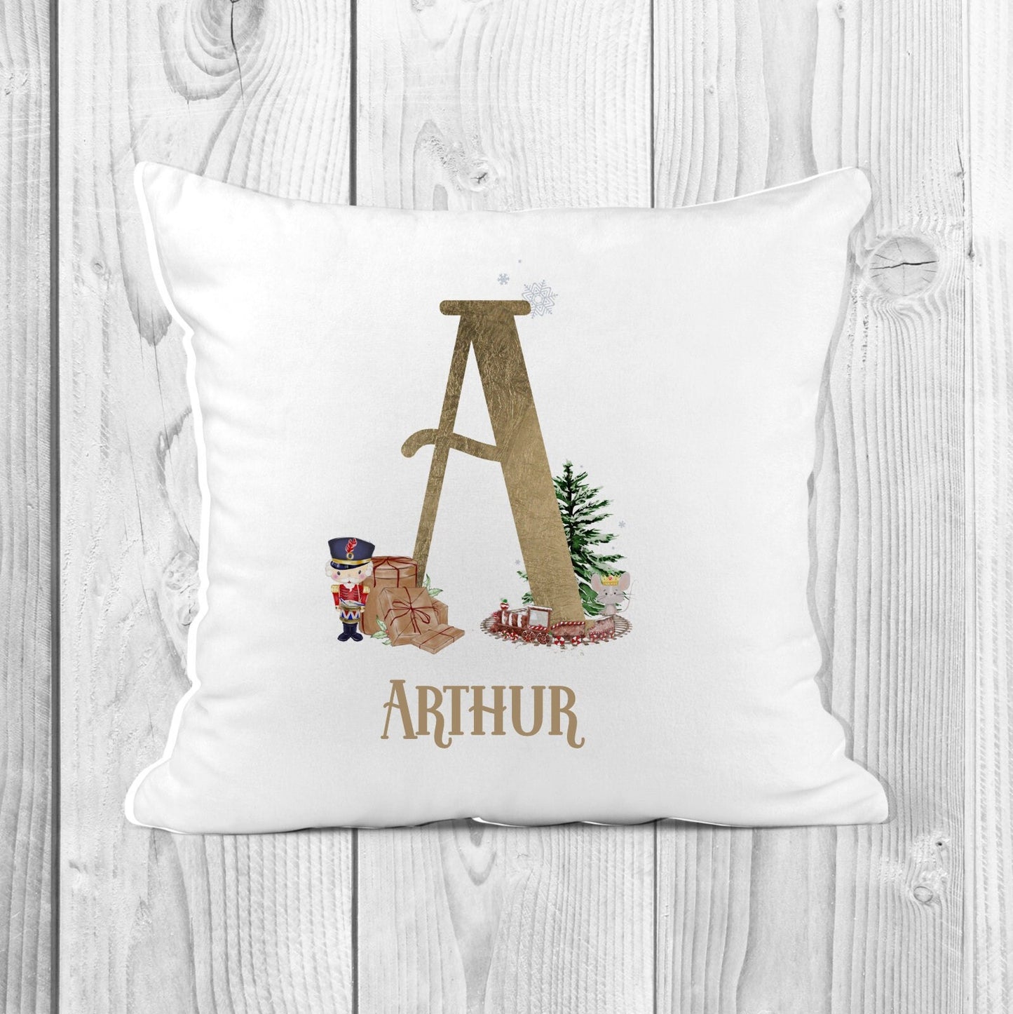 Personalised Christmas Cushion | Father Christmas Cushion | Christmas Decor